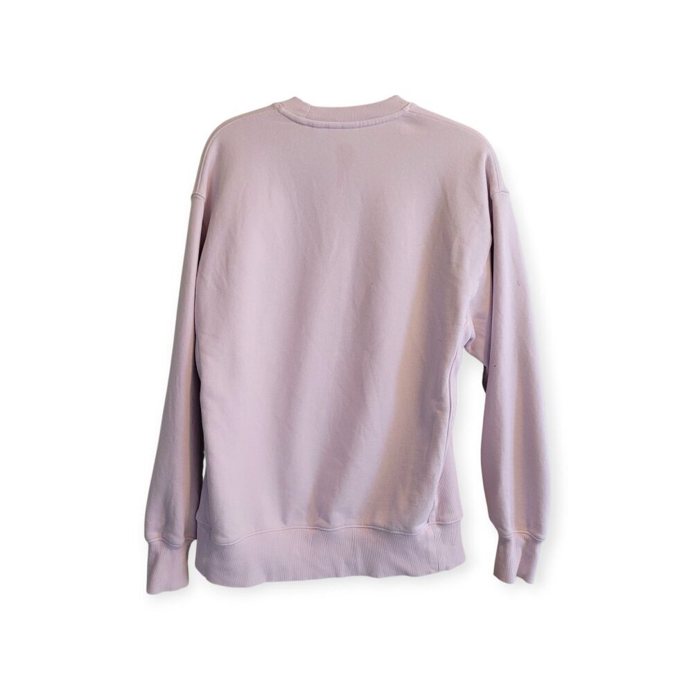 Aritzia TNA Year of the Rabbit Sweatfleece Hoodie 2XS Pale Pink Boyfriend Fit - Picture 3 of 10